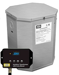 Hubbell Isolation Transformer w/ Auto Boost-Stainless Steel